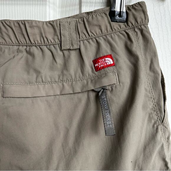 The North Face Dark Khaki Nylon Women’s Cargo Shorts - Picture 4 of 6